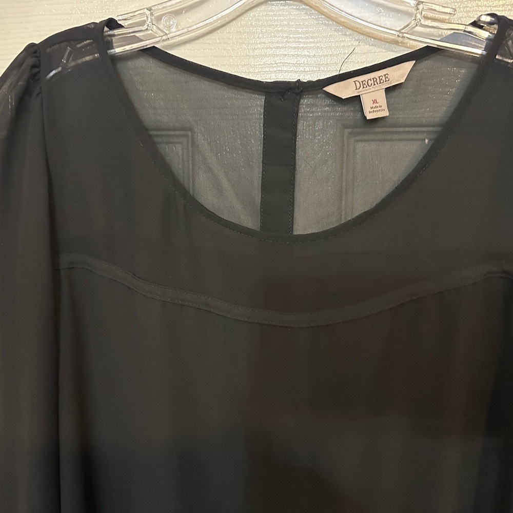 Decree sheer tunic